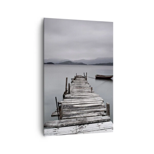 Canvastavla - Bild på duk - Imorgon kan du ge dig iväg - 80x120 cm