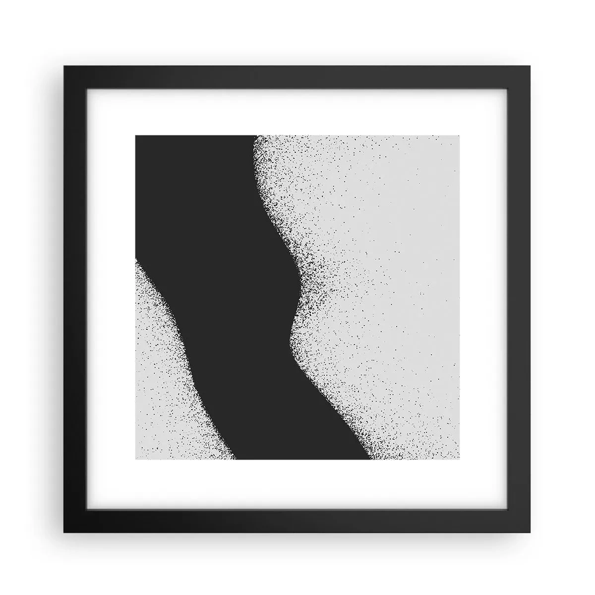Affisch i svart ram - Flytande balans - 30x30 cm