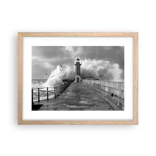 Affisch i ram av ljusek - Orädd - 40x30 cm