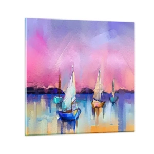Glastavla - Bild på glas - Riktning: öppet vatten - 50x50 cm