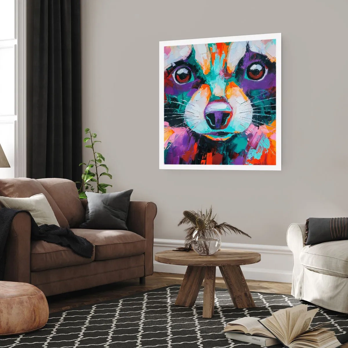 Affisch - Enbart goda emotioner - 60x60 cm