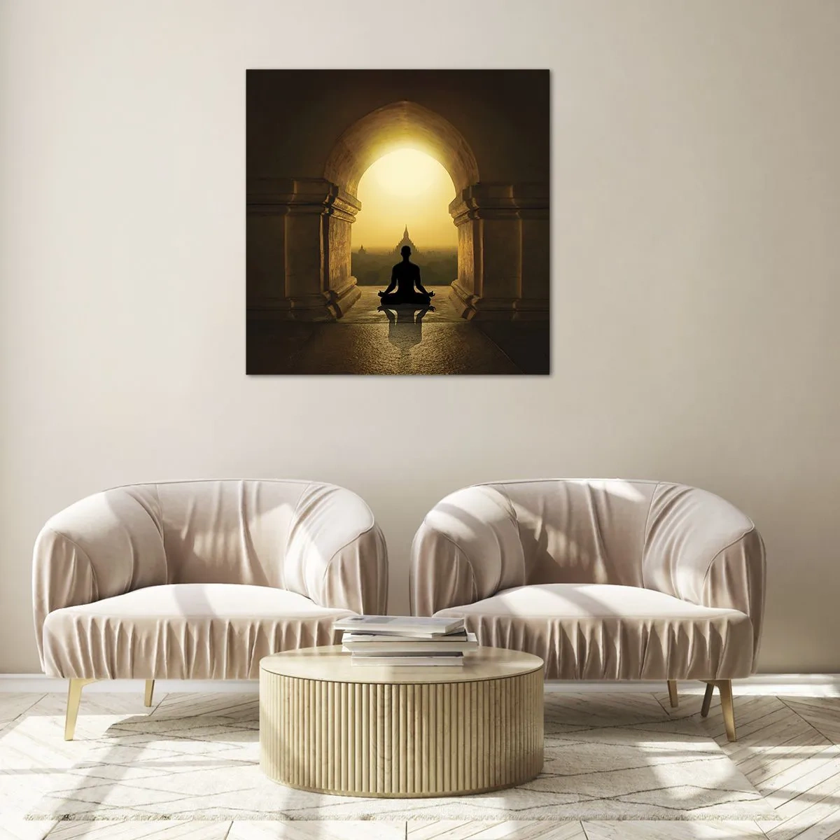 Glastavla - Bild på glas - Full harmoni - 70x70 cm