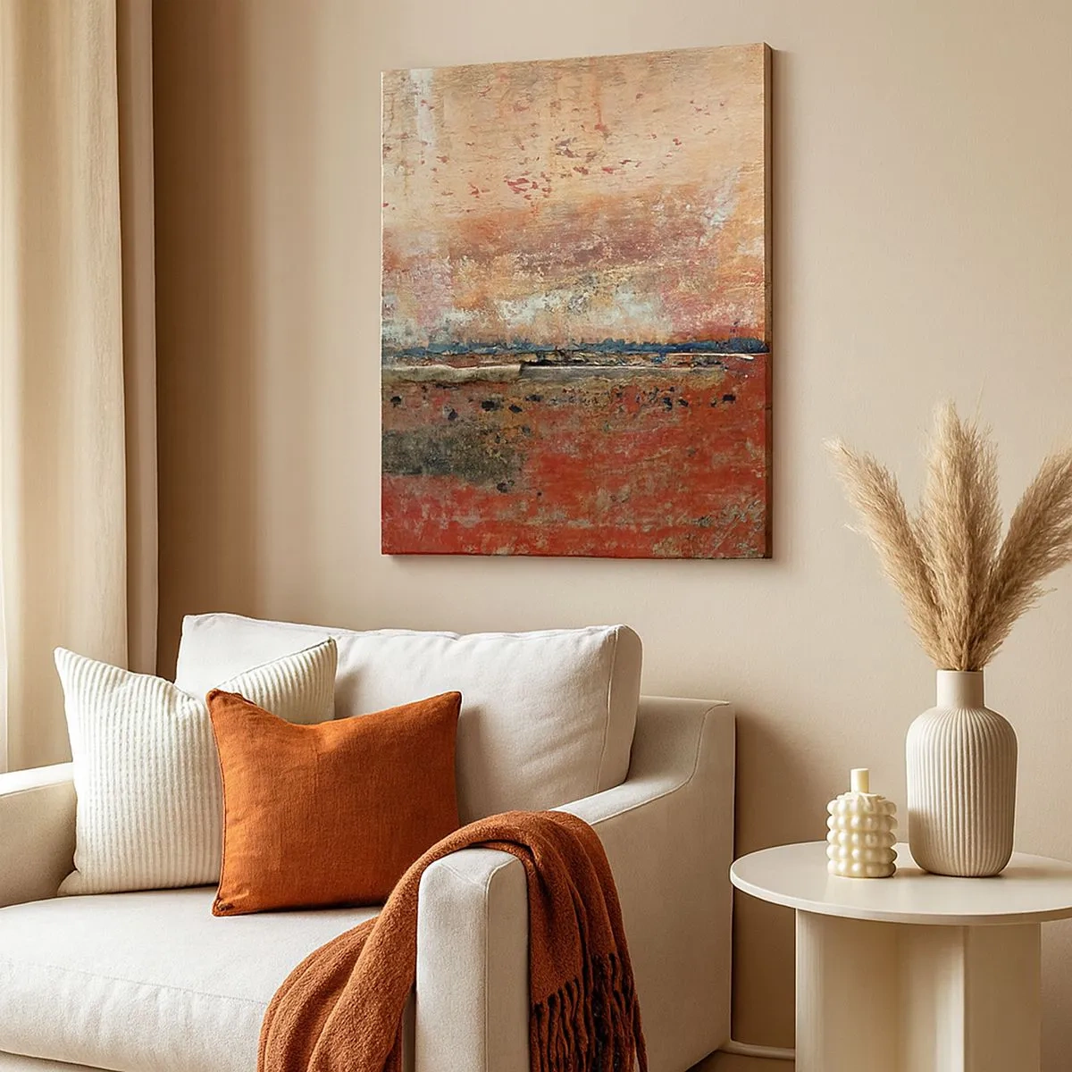 Canvastavla - Bild på duk - Kanske är det havet - 30x30 cm