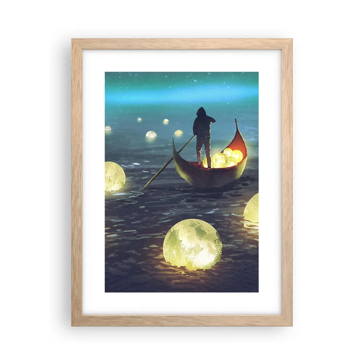 Affisch i ram av ljusek - Saker som filosoferna inte drömt om - 30x40 cm