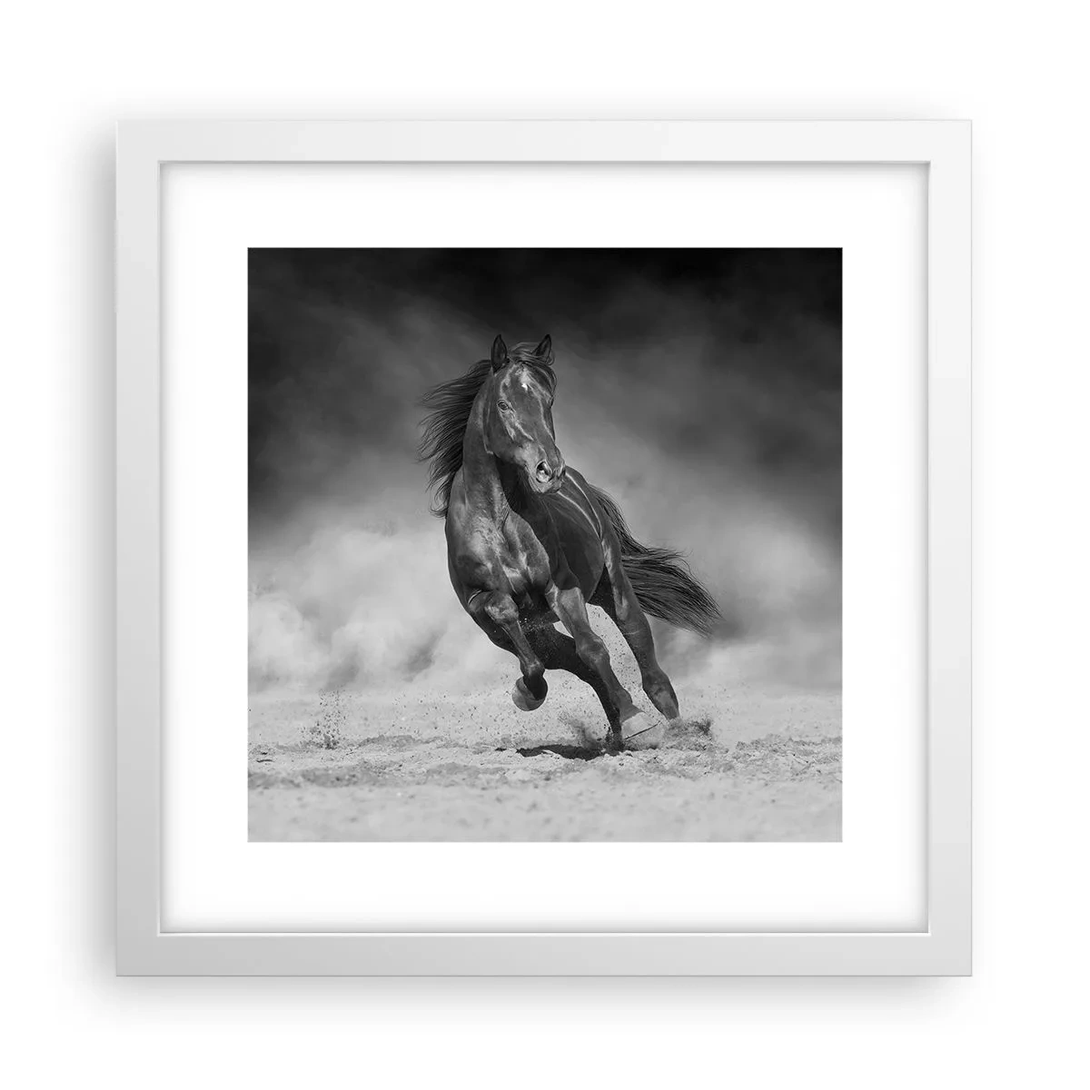 Affisch i vit ram - Värd själva emiren - 30x30 cm