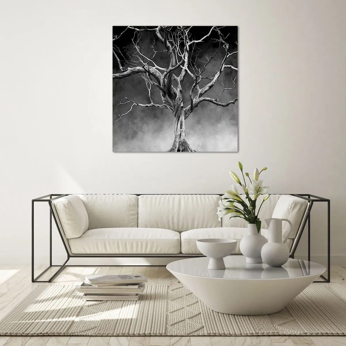 Glastavla - Bild på glas - Ursprungligt och heligt - 70x70 cm