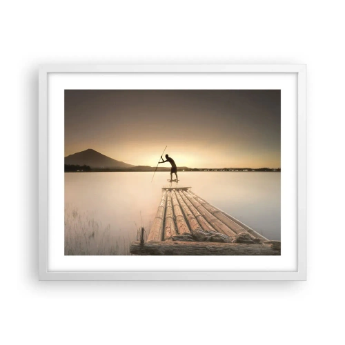 Affisch i vit ram - Före avkoppling - 50x40 cm