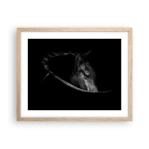 Affisch i ram av ljusek - Svart prins - 50x40 cm