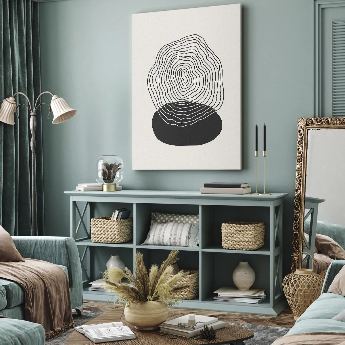 Canvastavla - Bild på duk - Varaktighet och vibration - 50x70 cm