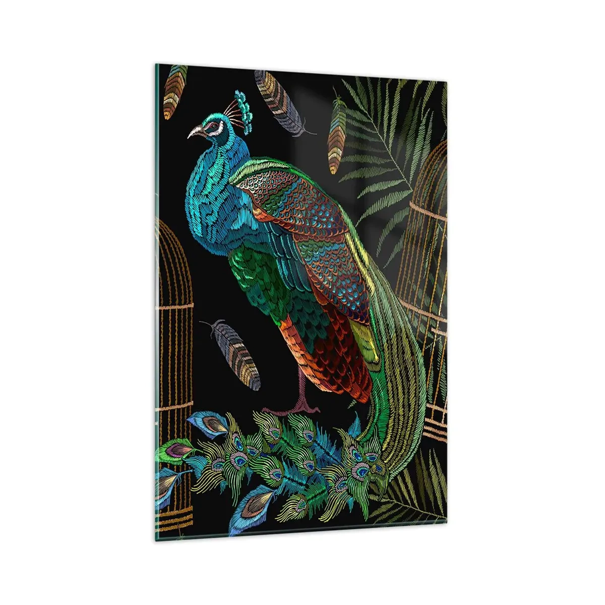 Glastavla - Bild på glas - I kungliga kläder - 80x120 cm