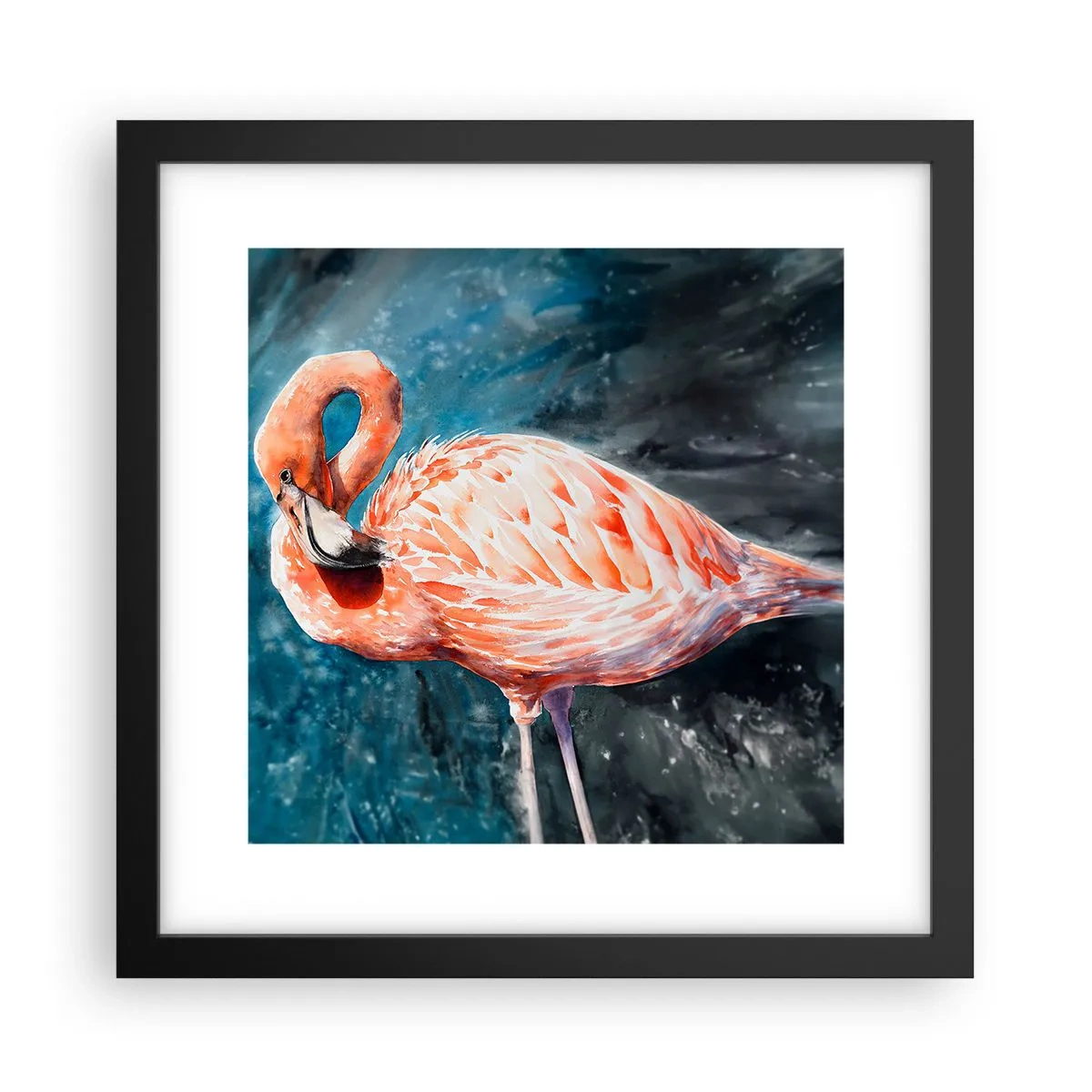 Affisch i svart ram - Dekorativt till sin natur - 30x30 cm