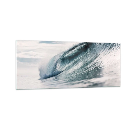 Glastavla - Bild på glas - Vattentopp - 100x40 cm