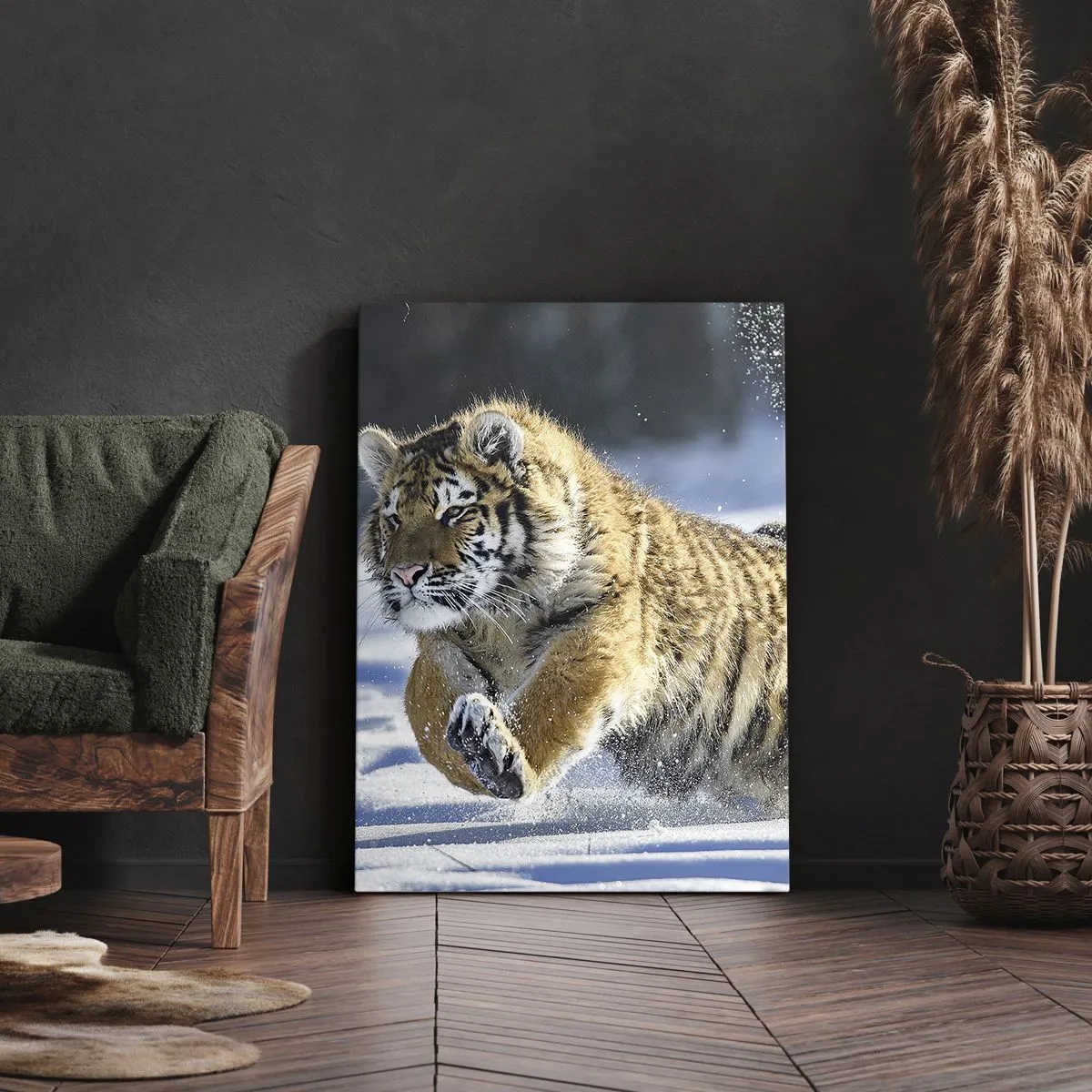 Canvastavla - Bild på duk - Sibiriska tajgans gud - 50x70 cm