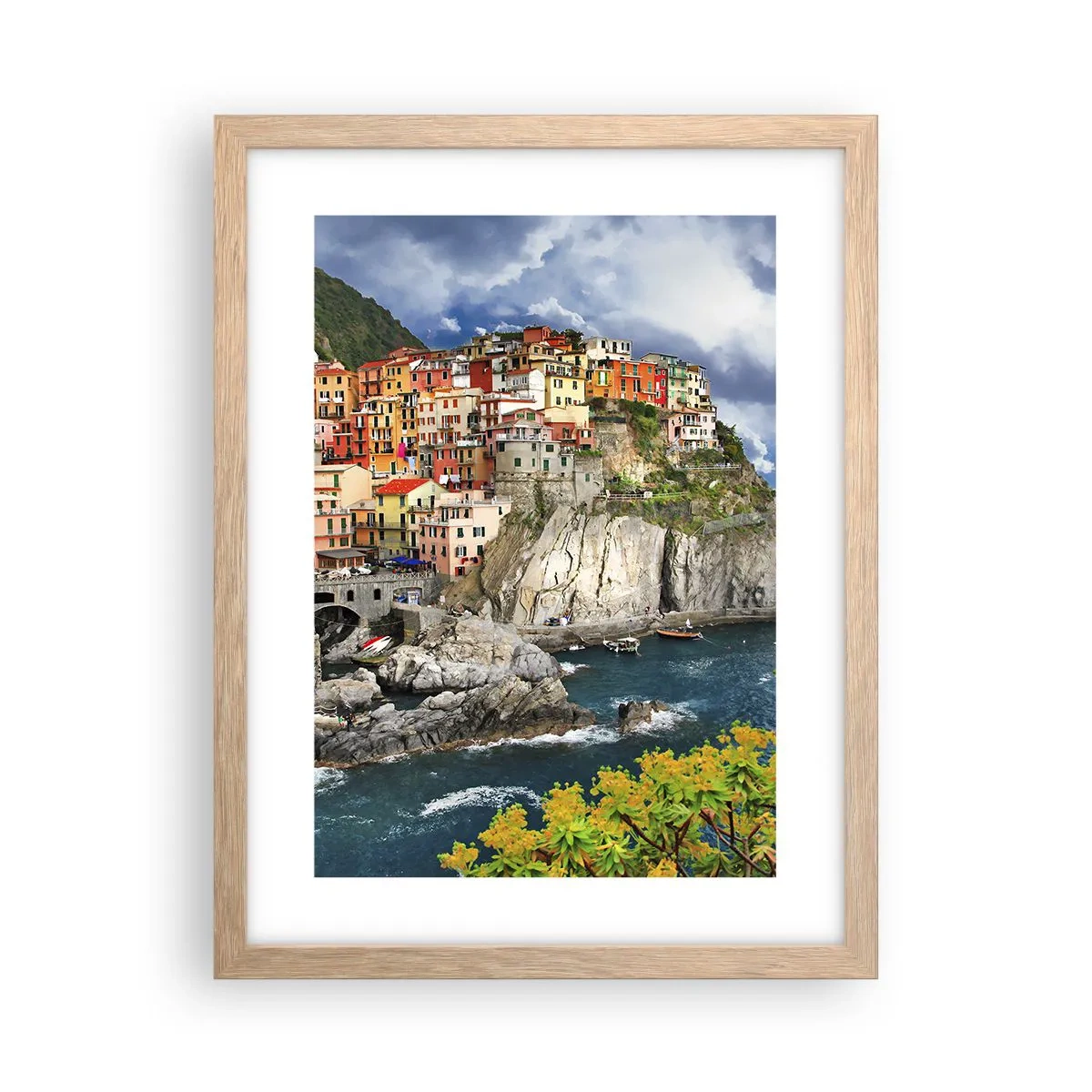 Affisch i ram av ljusek - I bergets famn - 30x40 cm