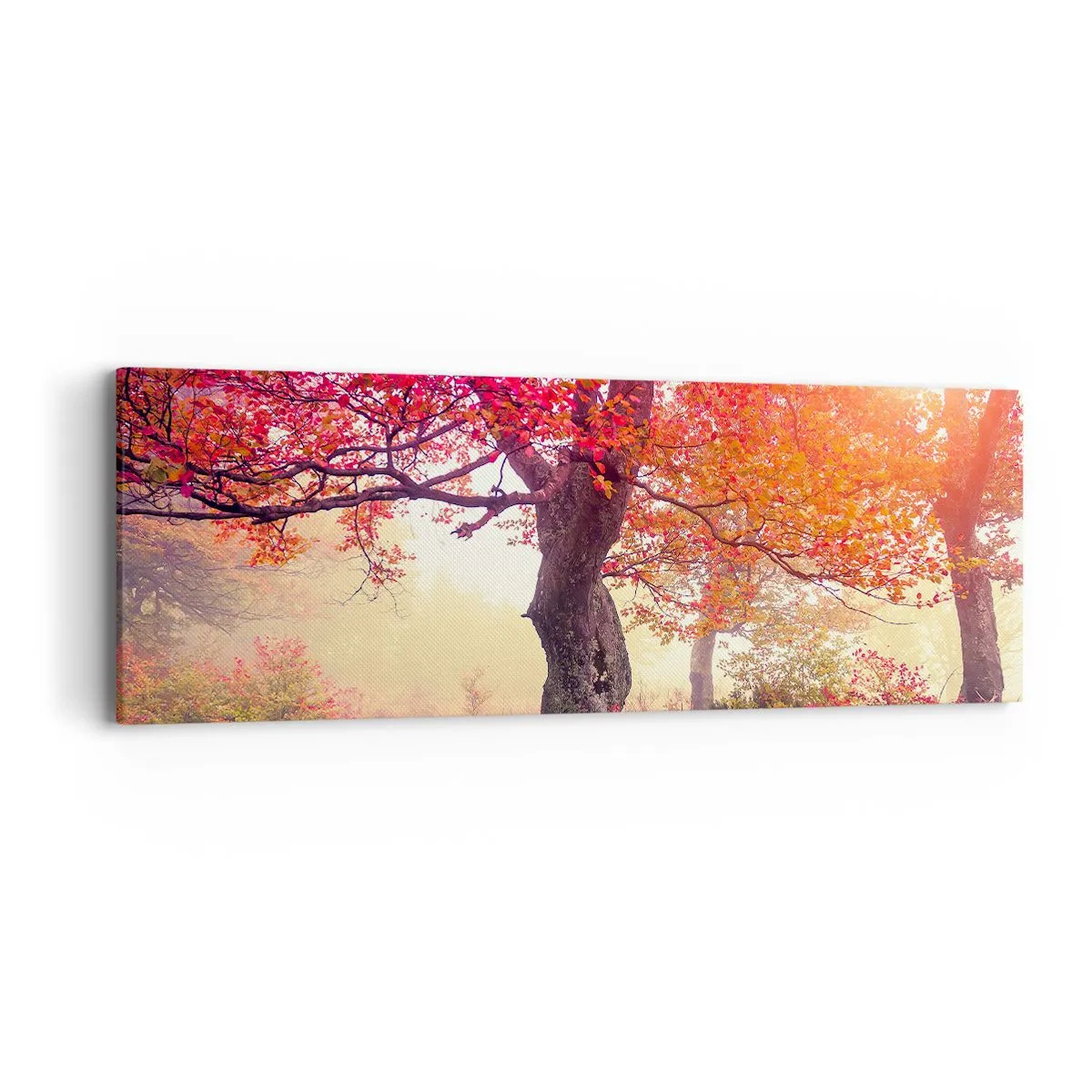 Canvastavla - Bild på duk - Våldsam blommande - 90x30 cm