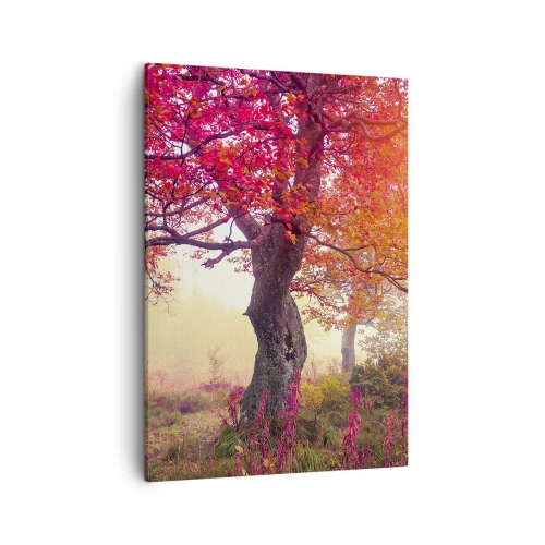 Canvastavla - Bild på duk - Våldsam blommande - 50x70 cm