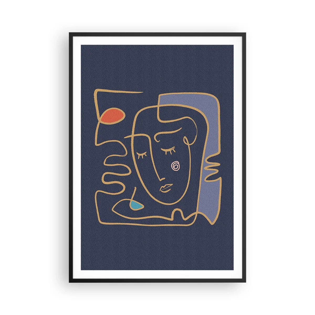 Affisch i svart ram - I drömmarnas värld - 70x100 cm