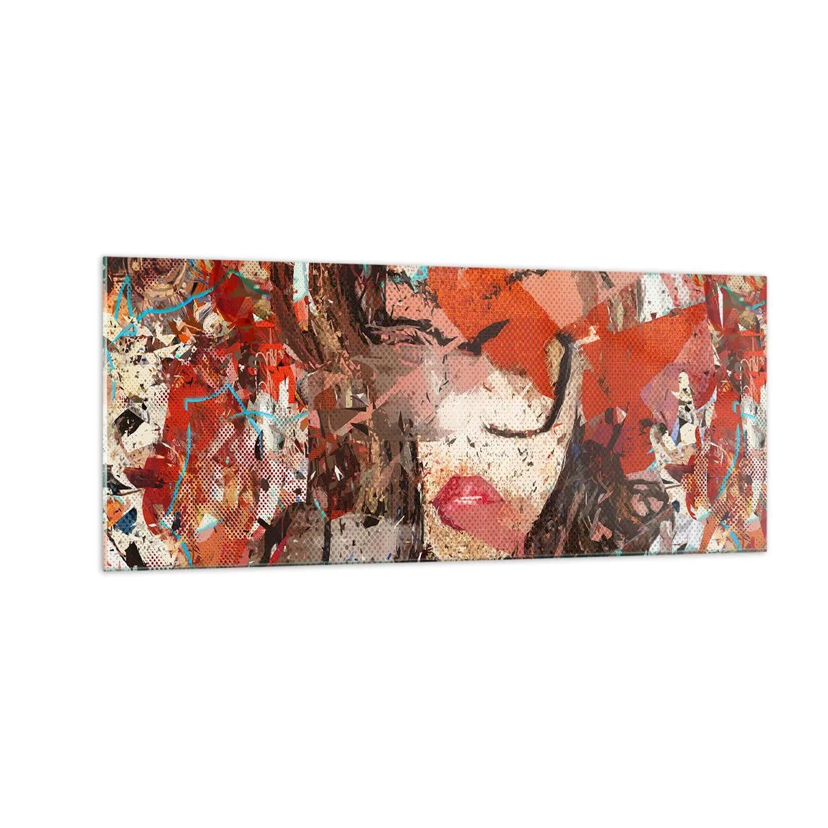 Glastavla - Bild på glas - Ingen vet på riktigt hurdan du är - 100x40 cm