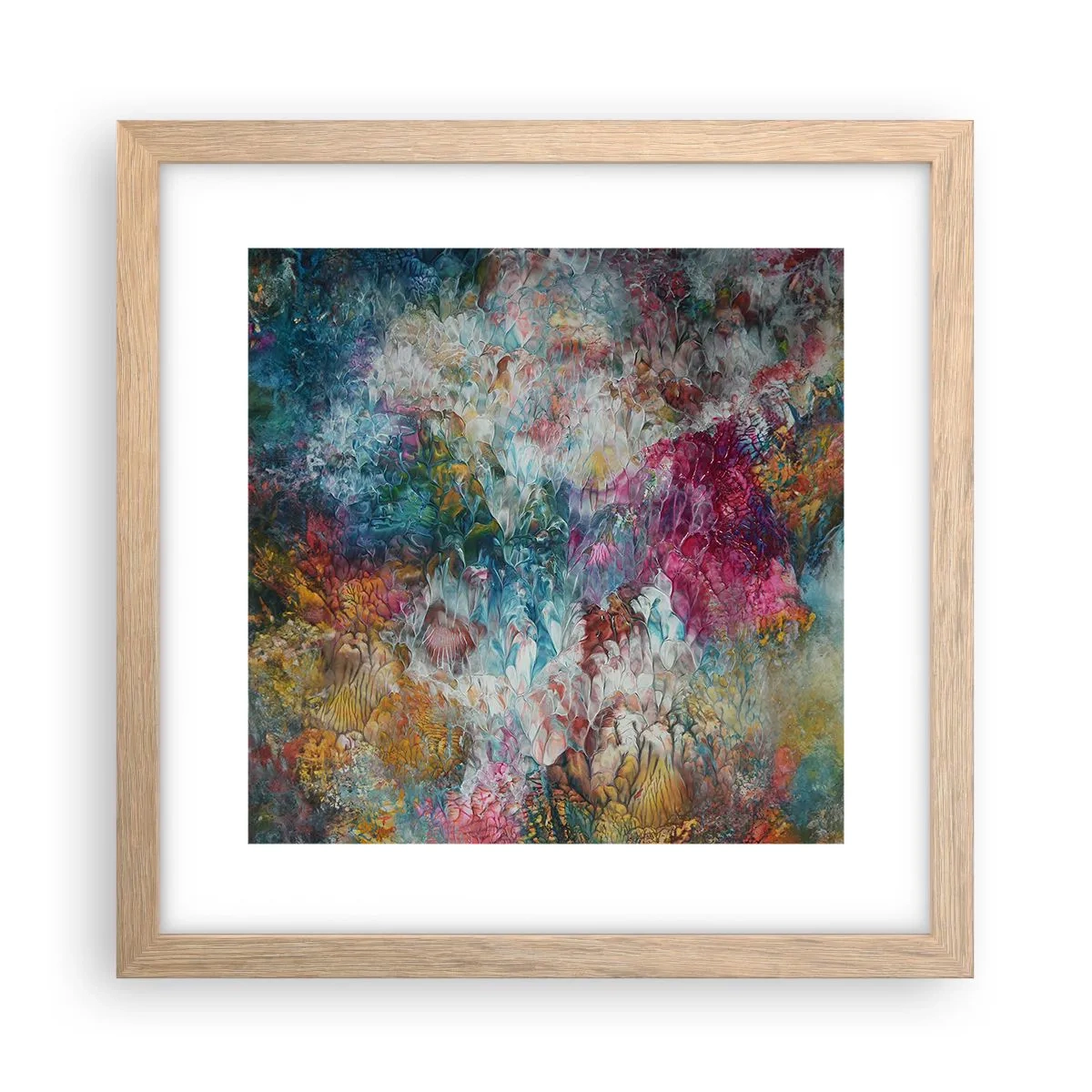 Affisch i ram av ljusek - I full blom - 30x30 cm