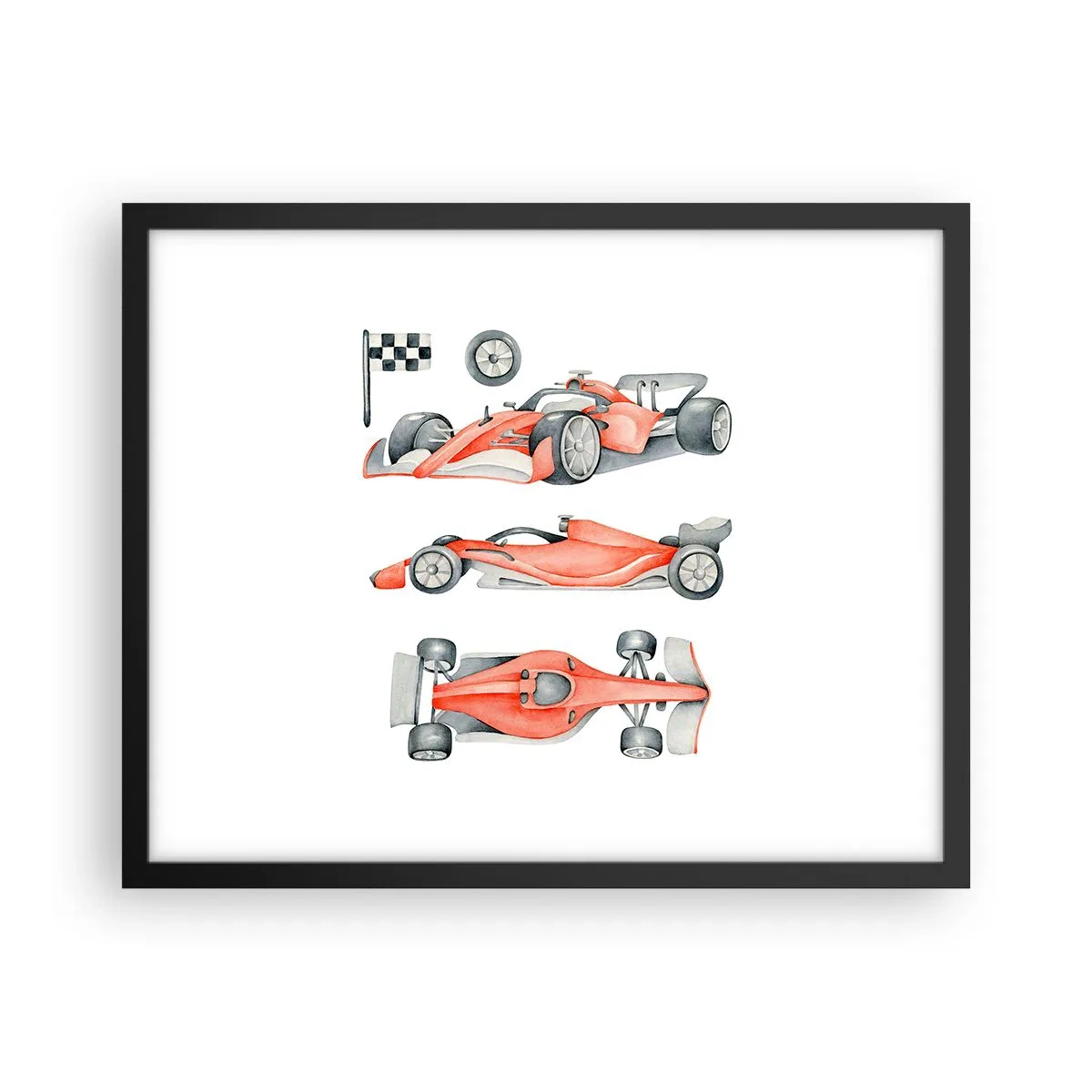 Affisch i svart ram - Att komma ikapp en dröm - 50x40 cm