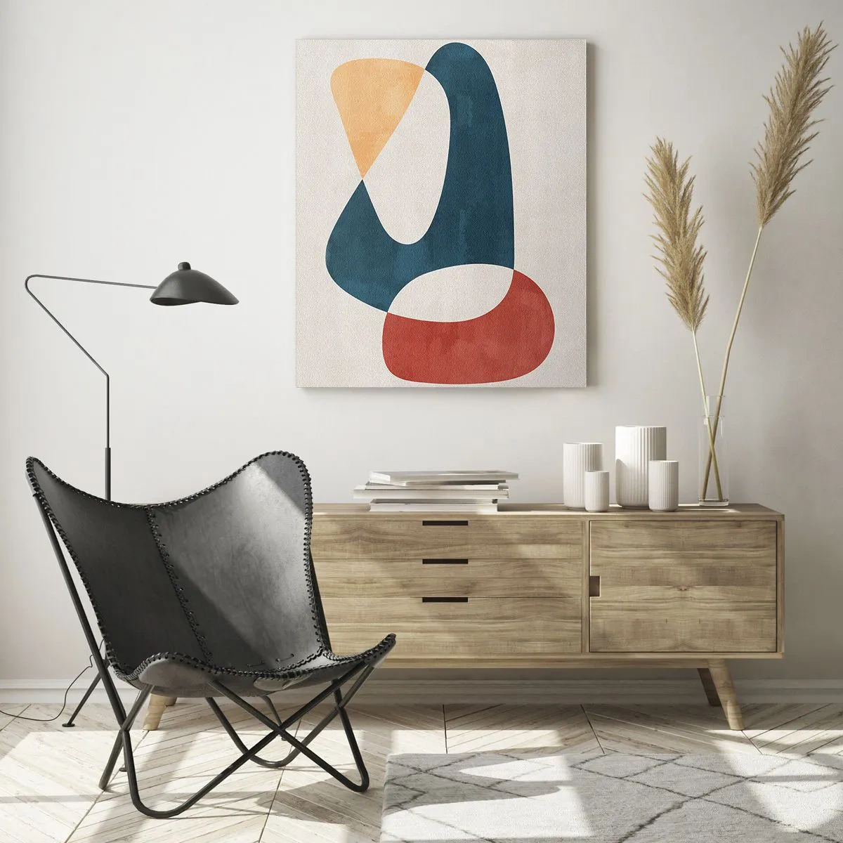 Glastavla - Bild på glas - Influenser och metamorfoser - 50x70 cm