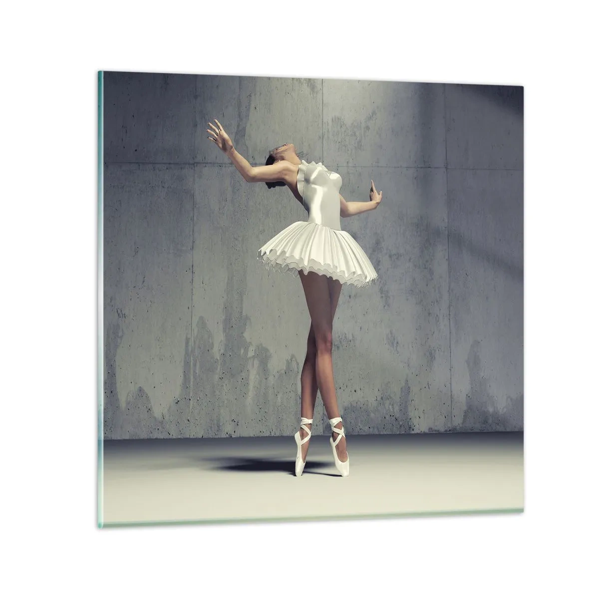 Glastavla - Bild på glas - Lätt som en fågel - 50x50 cm