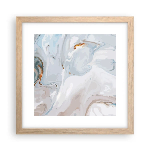Affisch i ram av ljusek - Utbuktande vithet - 30x30 cm