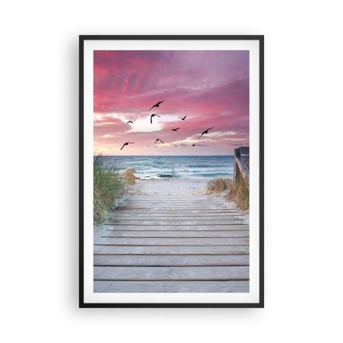 Affisch i svart ram - Östersjöimpression - 61x91 cm