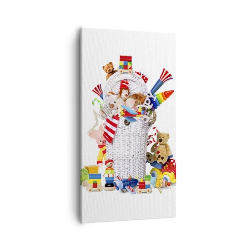 Canvastavla - Bild på duk - Småttingens skatter - 55x100 cm