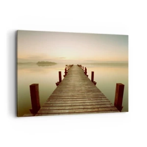 Canvastavla - Bild på duk - Förgryning, gryning, ljus - 100x70 cm