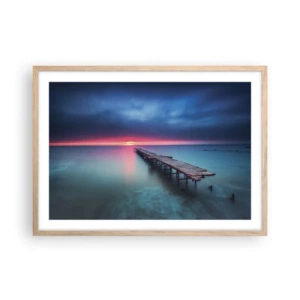 Affisch i ram av ljusek - Mellan himlen och jorden - 70x50 cm