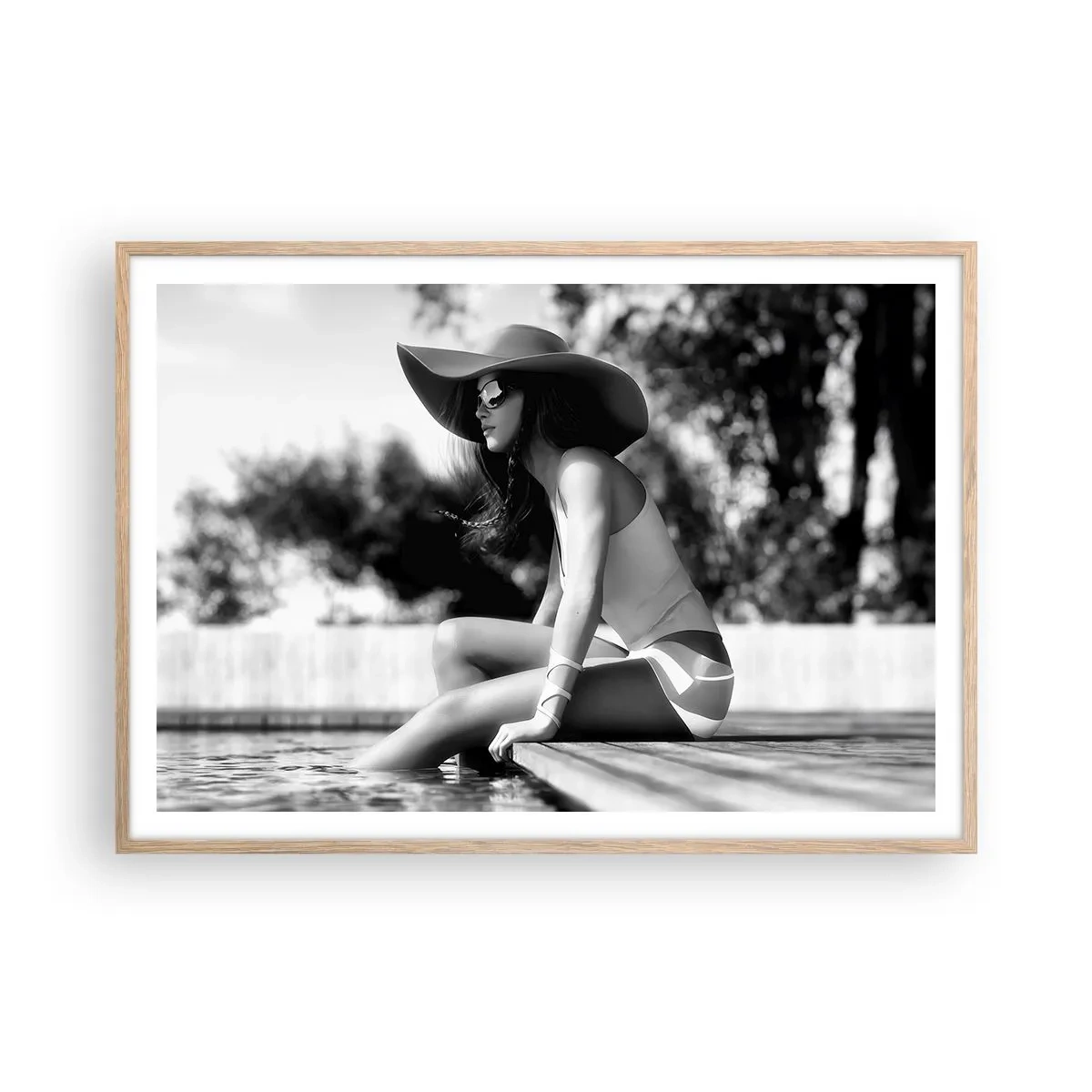 Affisch i ram av ljusek - En sommardröm - 100x70 cm