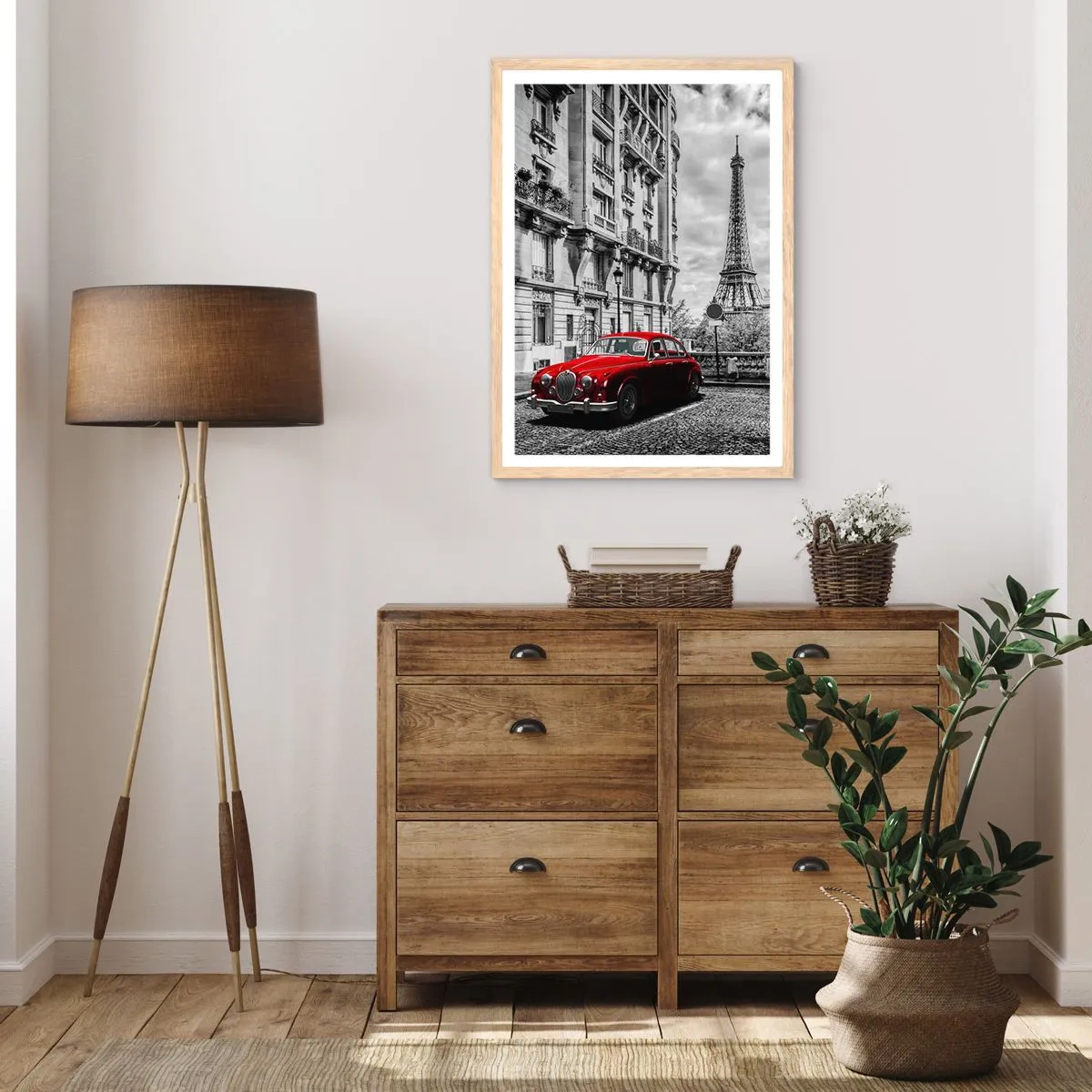 Affisch i ram av ljusek - Rovdjuret i staden - 30x40 cm