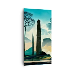 Canvastavla - Bild på duk - Fortfarande högre och högre - 65x120 cm