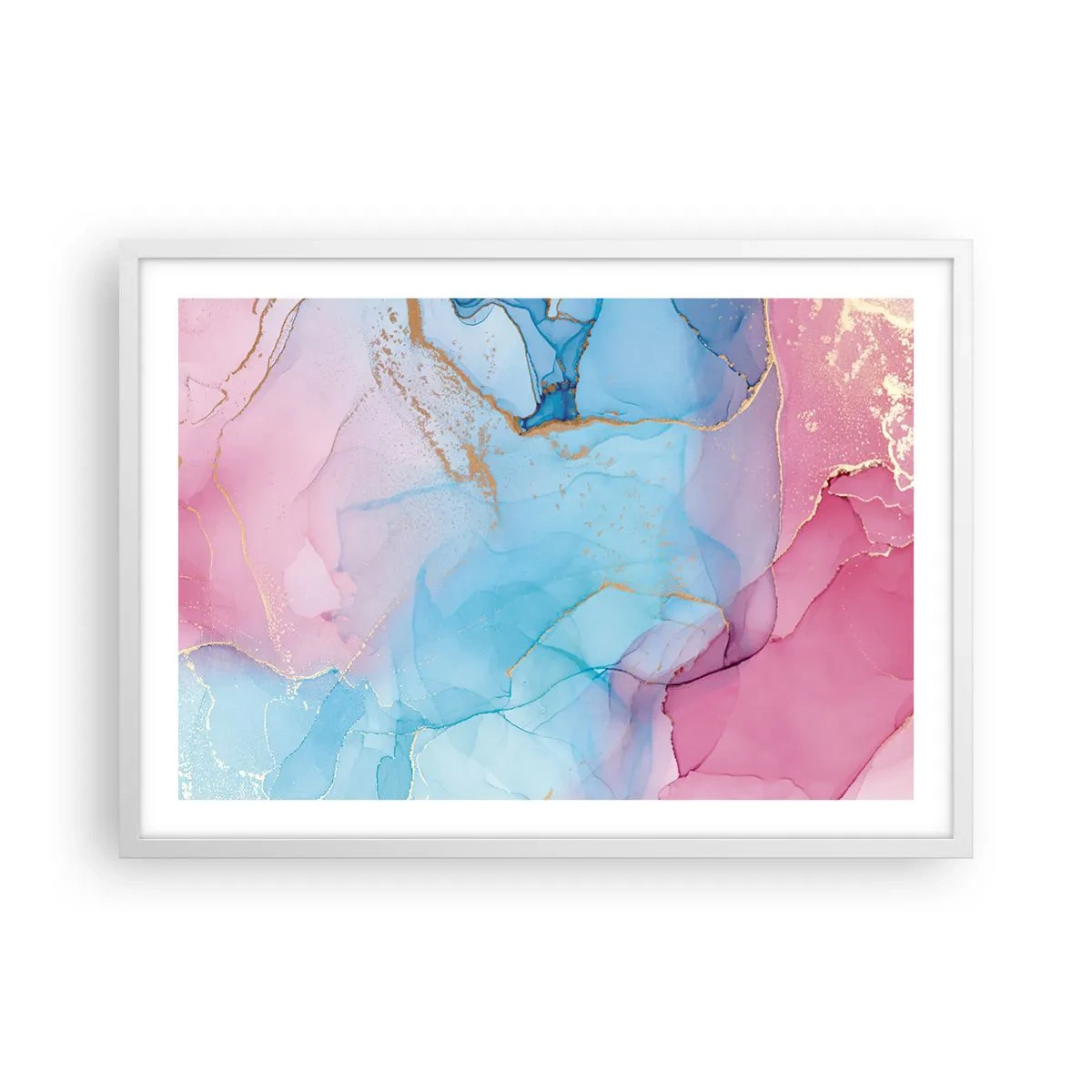 Affisch i vit ram - Möte och infiltration - 70x50 cm