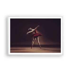 Affisch i vit ram - Prima ballerina - 100x70 cm