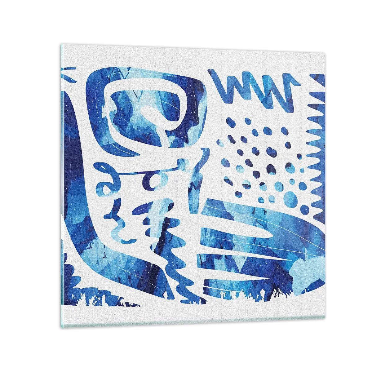 Glastavla - Bild på glas - Tillbaka till rötterna - 70x70 cm