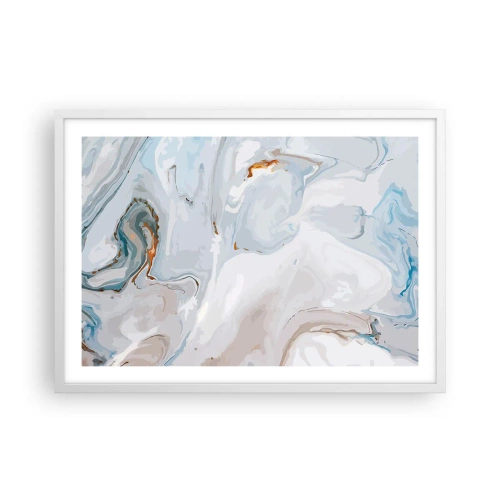 Affisch i vit ram - Utbuktande vithet - 70x50 cm