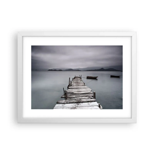 Affisch i vit ram - Imorgon kan du ge dig iväg - 40x30 cm