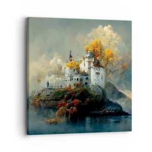 Canvastavla - Bild på duk - Början på en romantisk historia - 30x30 cm