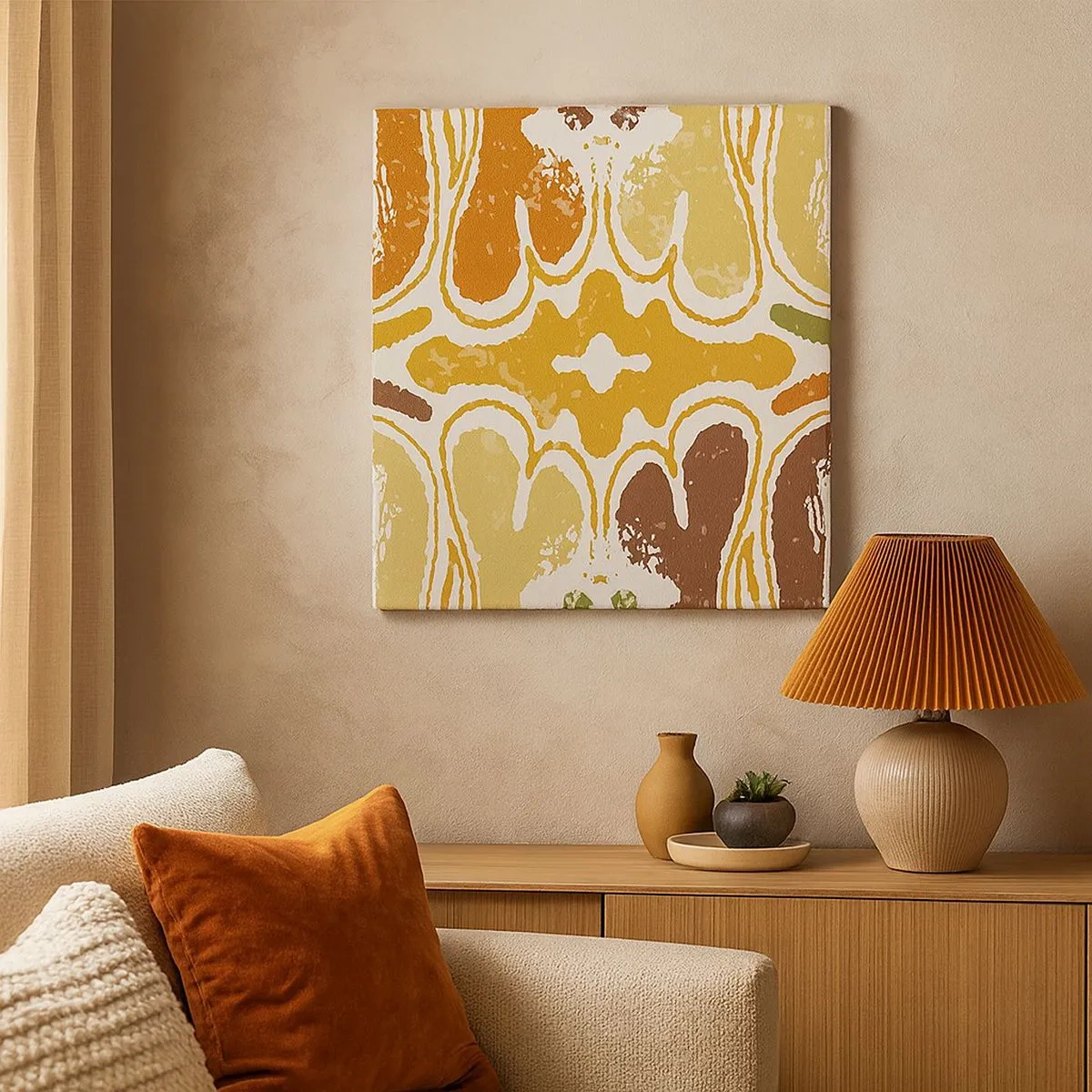 Canvastavla - Bild på duk - Sentimental abstraktion - 30x30 cm