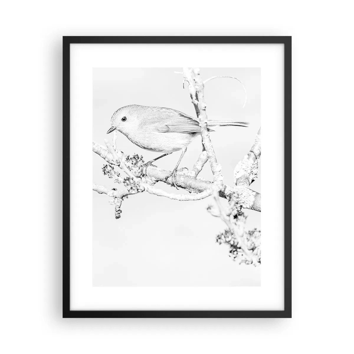 Affisch i svart ram - Vintermorgon - 40x50 cm