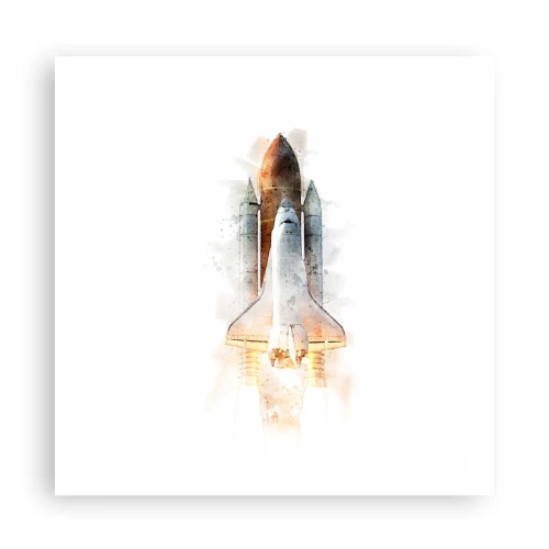 Affisch - Upptäckare efter start - 60x60 cm