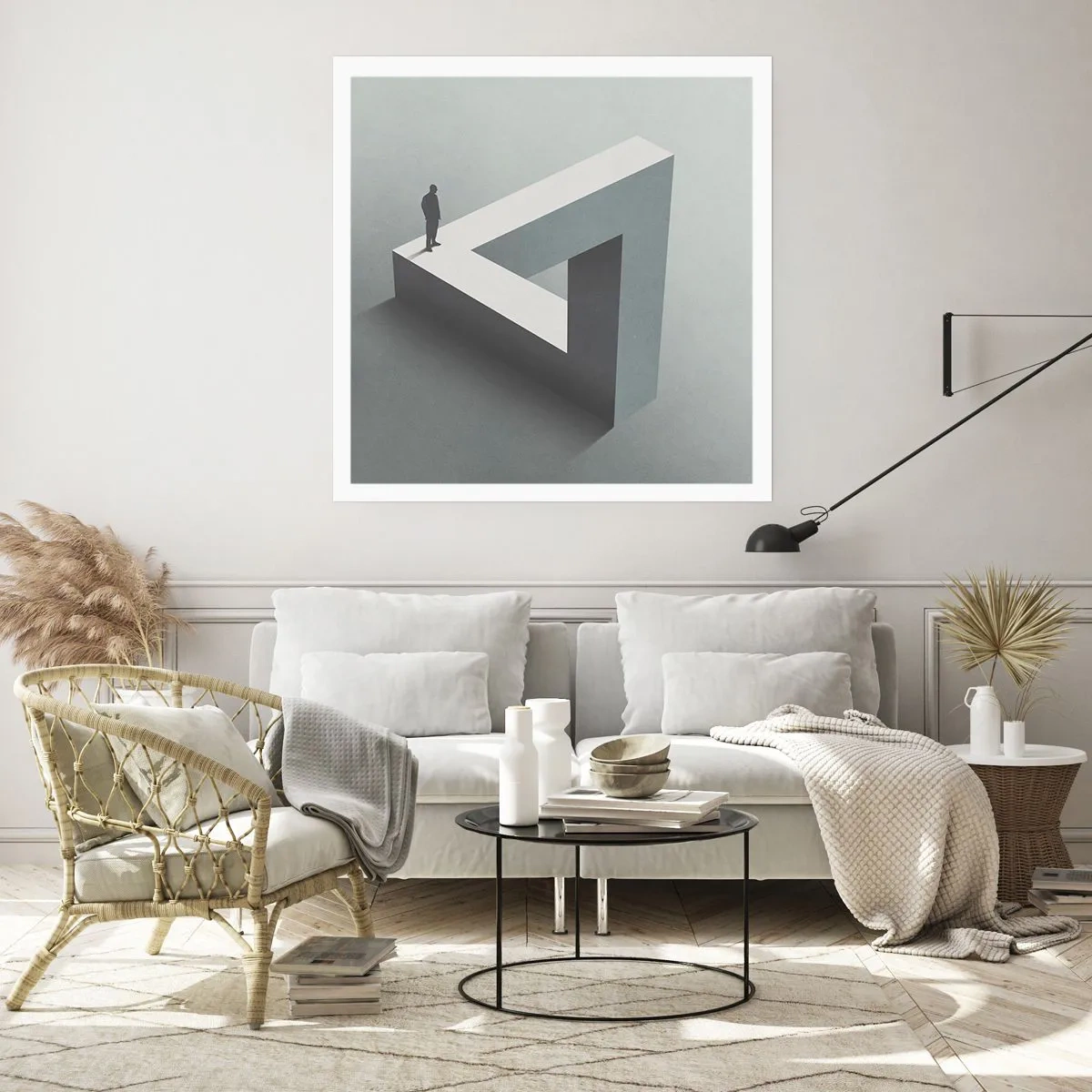 Affisch - Och ändå möjligt - 50x50 cm