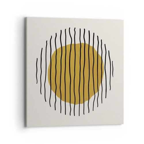 Canvastavla - Bild på duk - Abstraktion som darrar av glöd - 70x70 cm