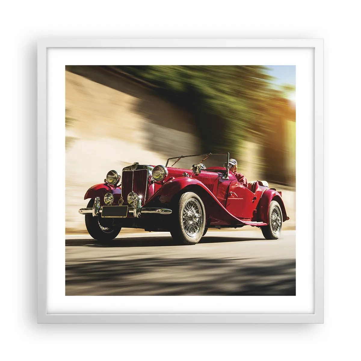 Affisch i vit ram - Vackrare än Nike från Samothrakis - 50x50 cm