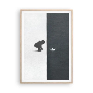 Affisch i ram av ljusek - En stor expedition - 70x100 cm