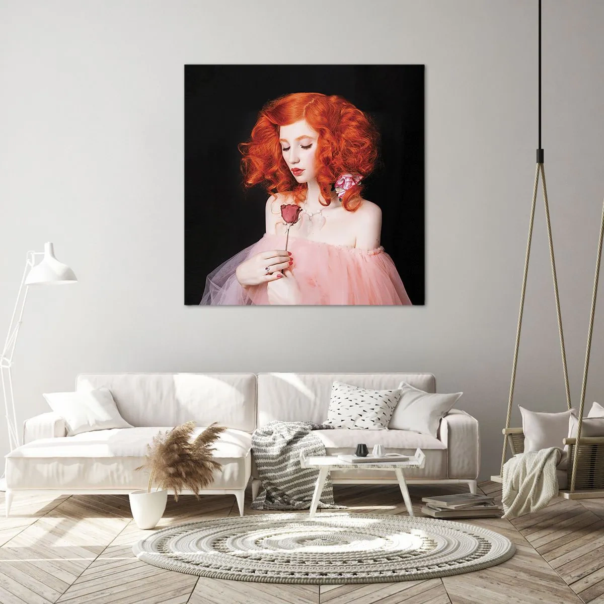 Canvastavla - Bild på duk - I Barockstil - 60x60 cm