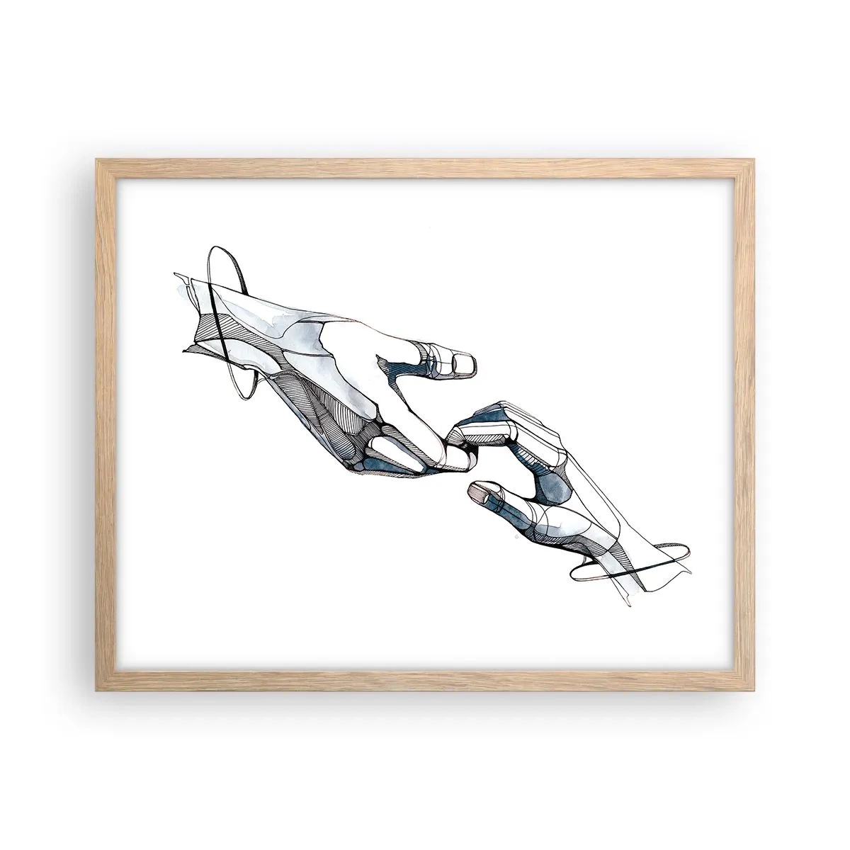 Affisch i ram av ljusek - God gest - 50x40 cm