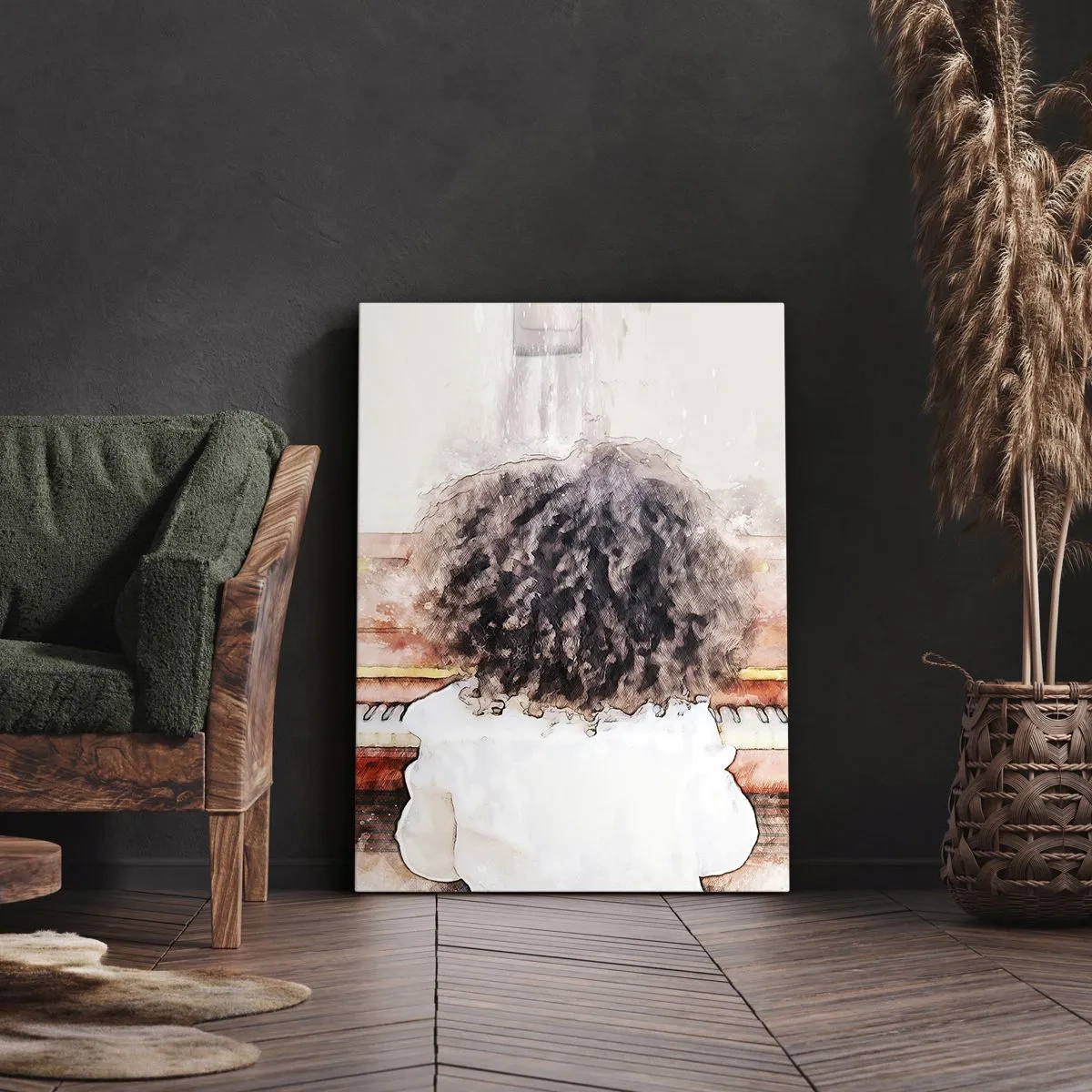 Canvastavla - Bild på duk - I en ny värld - 45x80 cm
